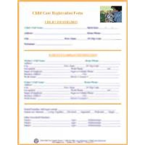 Child Care Application Template from www.childcare.net