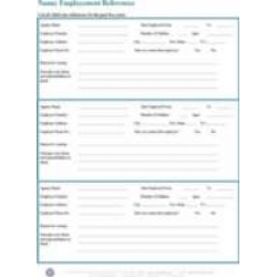 Nanny Employment Reference Sheet - Download