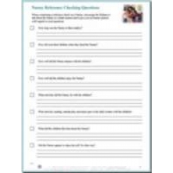 Nanny Reference Checking Questions Sheet - Download