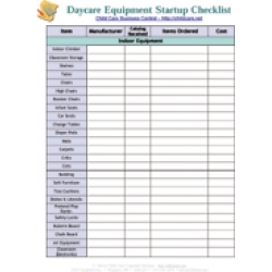 Startup Equipment Checklist - Download